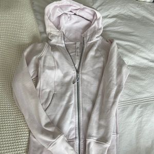 Lululemon scuba zip up - light pink